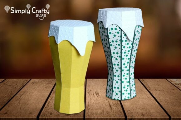 3D Beer Glass SVG for Father’s Day