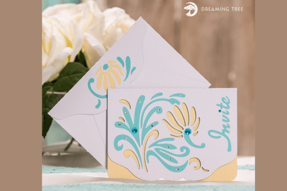 3D SVG Invitation Card for Cards And Invites