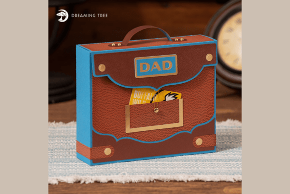 Briefcase Gift Box SVG: 3D SVG for Premium Gift Boxes