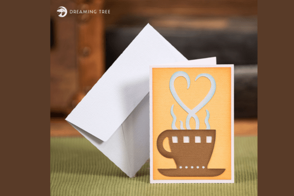 Coffee Gift Card Holder 3D SVG Greeting Cards