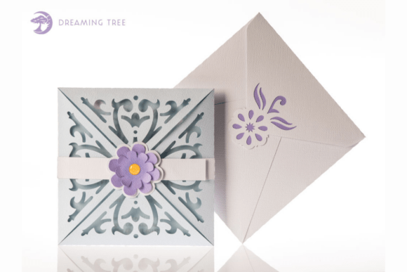 Scroll Greeting Card SVG for 3D Greeting Cards